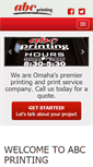 Mobile Screenshot of abcprintingomaha.com